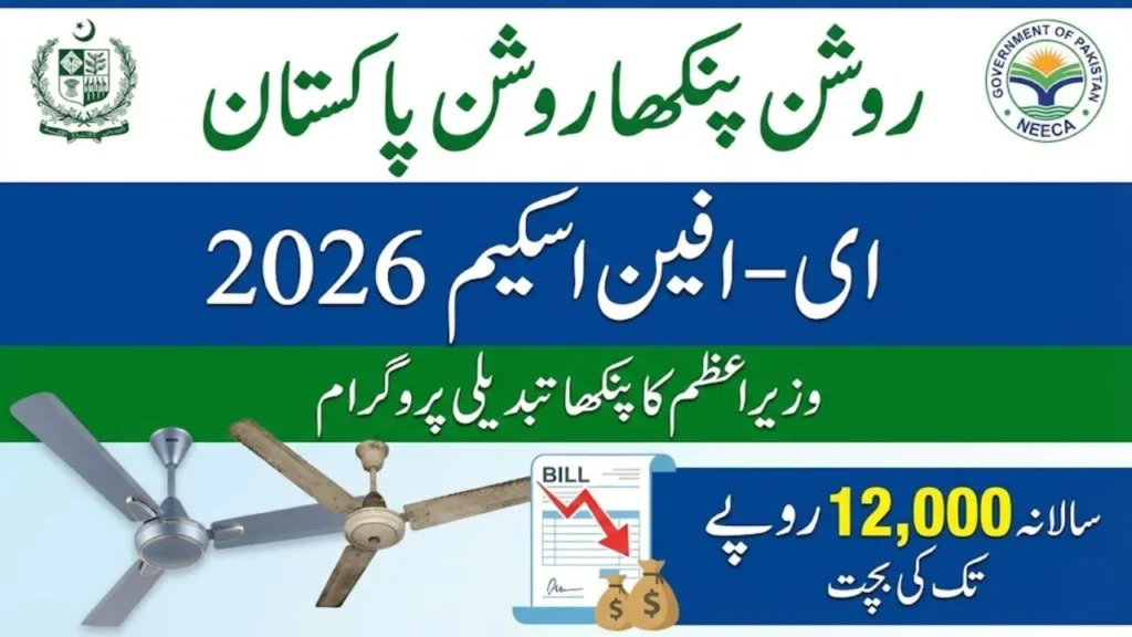 E Fan Scheme 2026 PM Fan Replacement Program NEECA energy efficient fans save electricity bills and reduce national power consumption